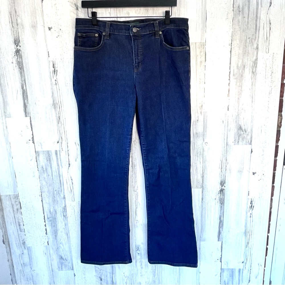 Lauren Ralph Lauren Women’s Size 12…34X32 Blue Denim Boot Cut Jeans